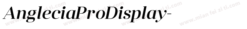 AngleciaProDisplay字体转换