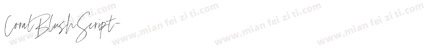 CoralBlushScript字体转换