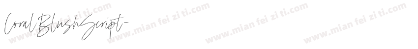 CoralBlushScript字体转换