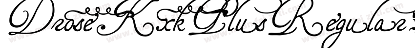 DroseKxkPlusRegular-LBn5字体转换