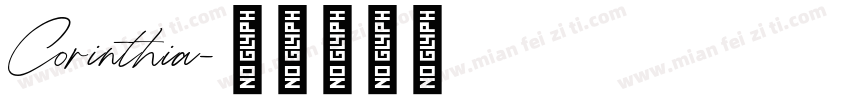 Corinthia字体转换