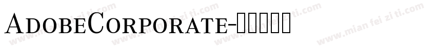 AdobeCorporate字体转换