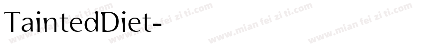 TaintedDiet字体转换