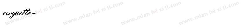 corynette字体转换