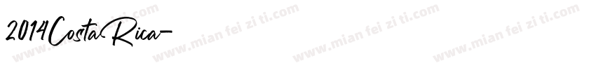 2014CostaRica字体转换