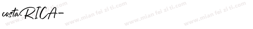 costaRICA字体转换