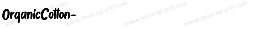 OrganicCotton字体转换