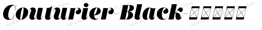 Couturier-Black字体转换