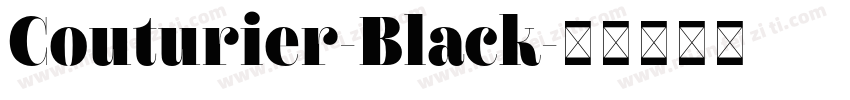 Couturier-Black字体转换