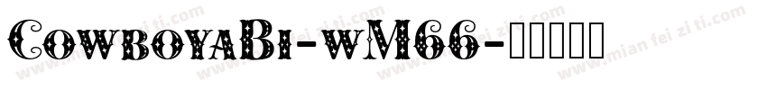 CowboyaBi-wM66字体转换