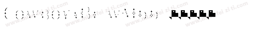 CowboyaBi-wM66字体转换