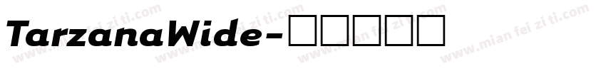 TarzanaWide字体转换