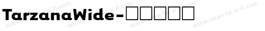 TarzanaWide字体转换