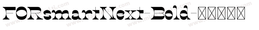 FORsmartNext-Bold字体转换