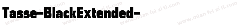 Tasse-BlackExtended字体转换