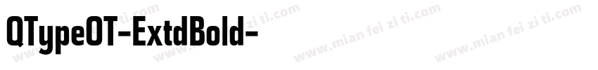 QTypeOT-ExtdBold字体转换