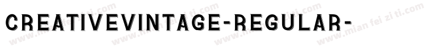 creativevintage-regular字体转换