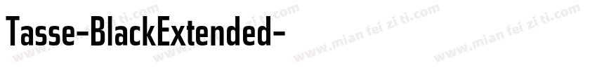 Tasse-BlackExtended字体转换