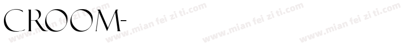 Croom字体转换