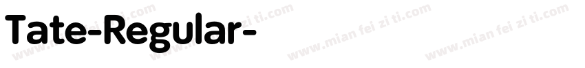 Tate-Regular字体转换