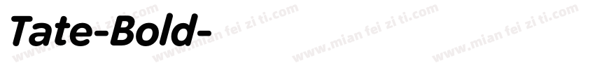 Tate-Bold字体转换