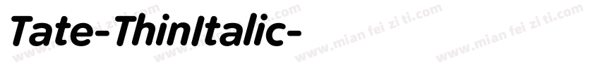 Tate-ThinItalic字体转换