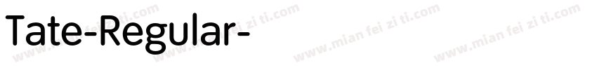 Tate-Regular字体转换
