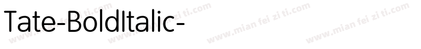 Tate-BoldItalic字体转换