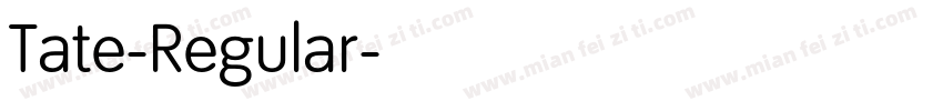 Tate-Regular字体转换
