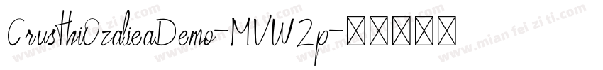 CrusthiOzalieaDemo-MVW2p字体转换