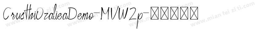CrusthiOzalieaDemo-MVW2p字体转换