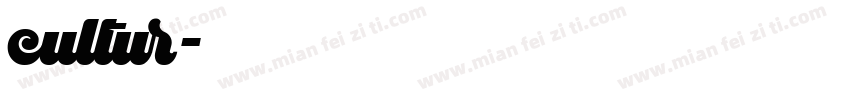 cultur字体转换