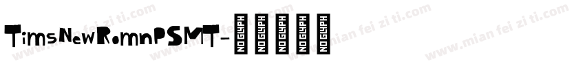 TimsNewRomnPSMT字体转换