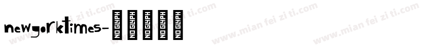 newyorktimes字体转换