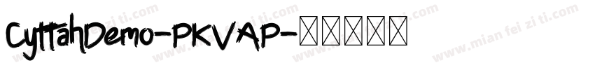 CyttahDemo-PKVAP字体转换