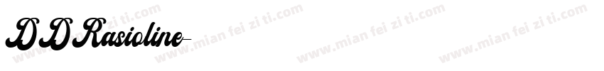 DDRasioline字体转换