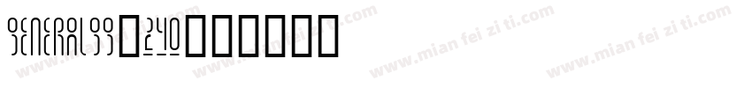 GeneralGG-240字体转换