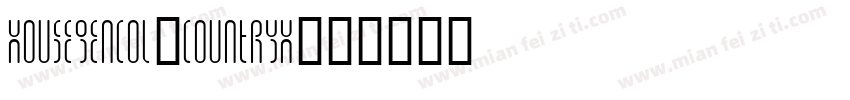 HouseGenCol-Countryh字体转换