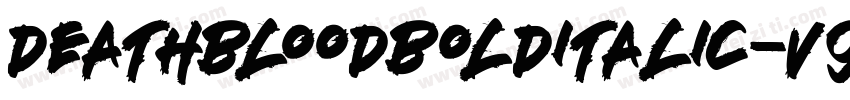 DeathbloodBoldItalic-v9K4字体转换