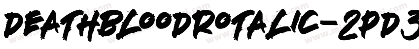 DeathbloodRotalic-2pD3字体转换