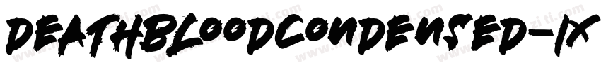 DeathbloodCondensed-1xXj字体转换