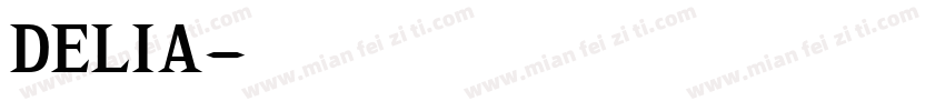 DELIA字体转换