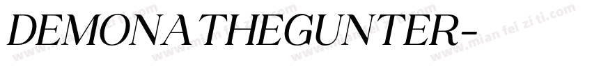 DEMONATHEGUNTER字体转换