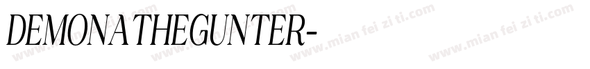 DEMONATHEGUNTER字体转换
