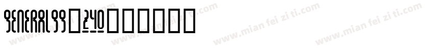 GeneralGG-240字体转换