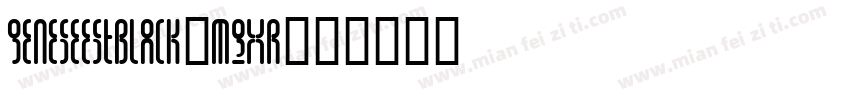 GeneseestBlack-M9xr字体转换
