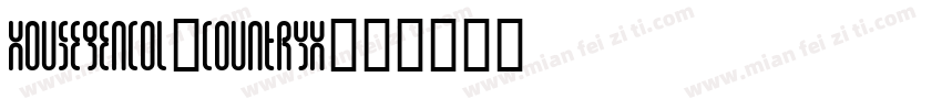 HouseGenCol-Countryh字体转换