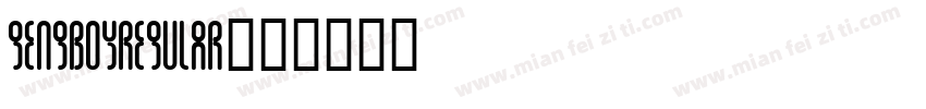 gengboyregular字体转换