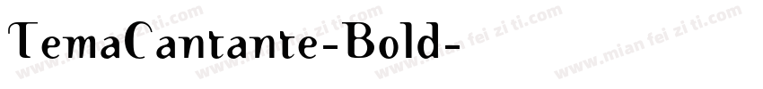 TemaCantante-Bold字体转换