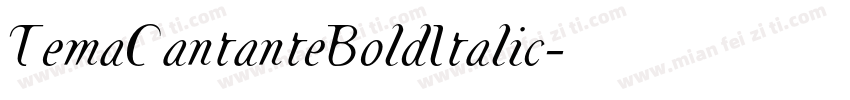TemaCantanteBoldItalic字体转换